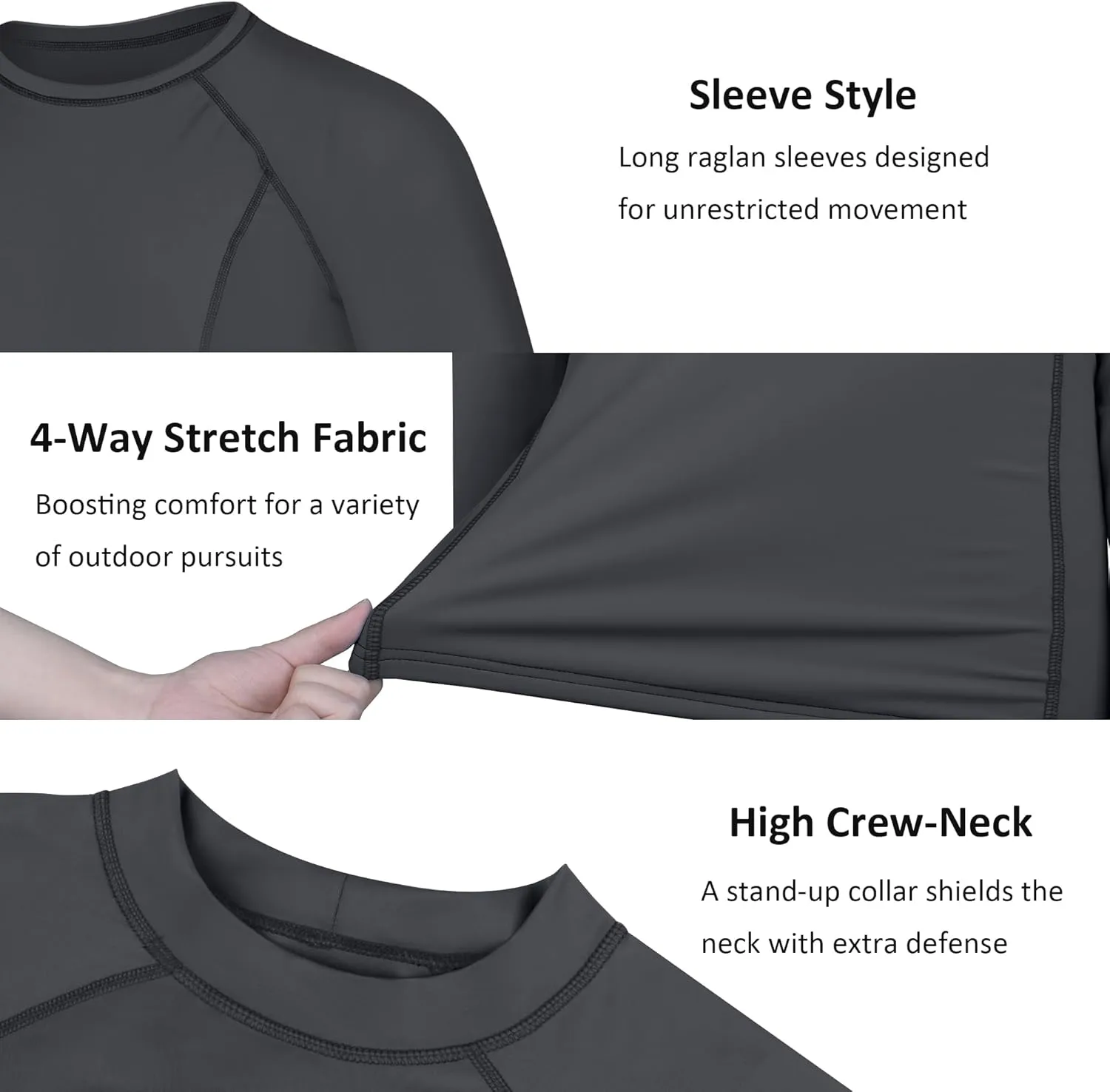Rash Guard for Men UPF 50  Sun Protection Long Sleeve Shirts for Fishing Workout Quick Dry Lightweight Cooling