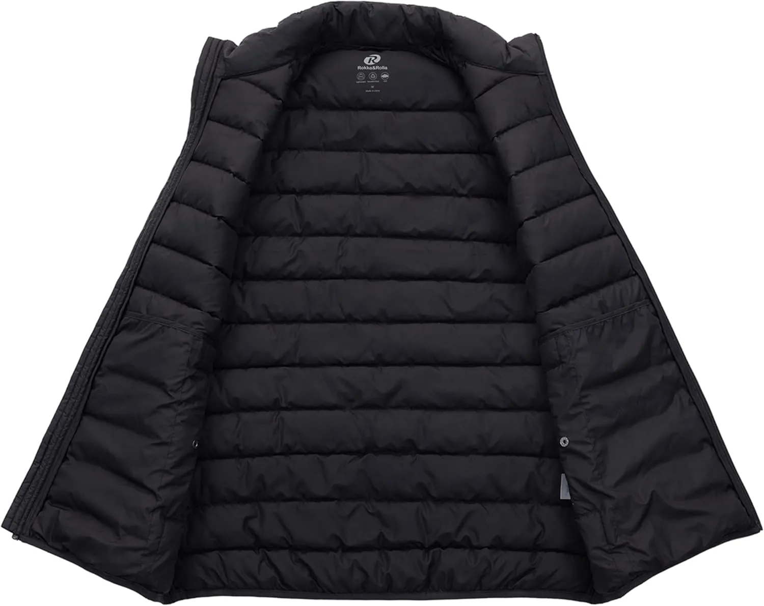 Rokka&Rolla Men's Lightweight Puffer Vest Sleeveless Winter Jacket