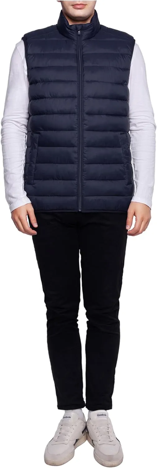 Rokka&Rolla Men's Lightweight Puffer Vest Sleeveless Winter Jacket