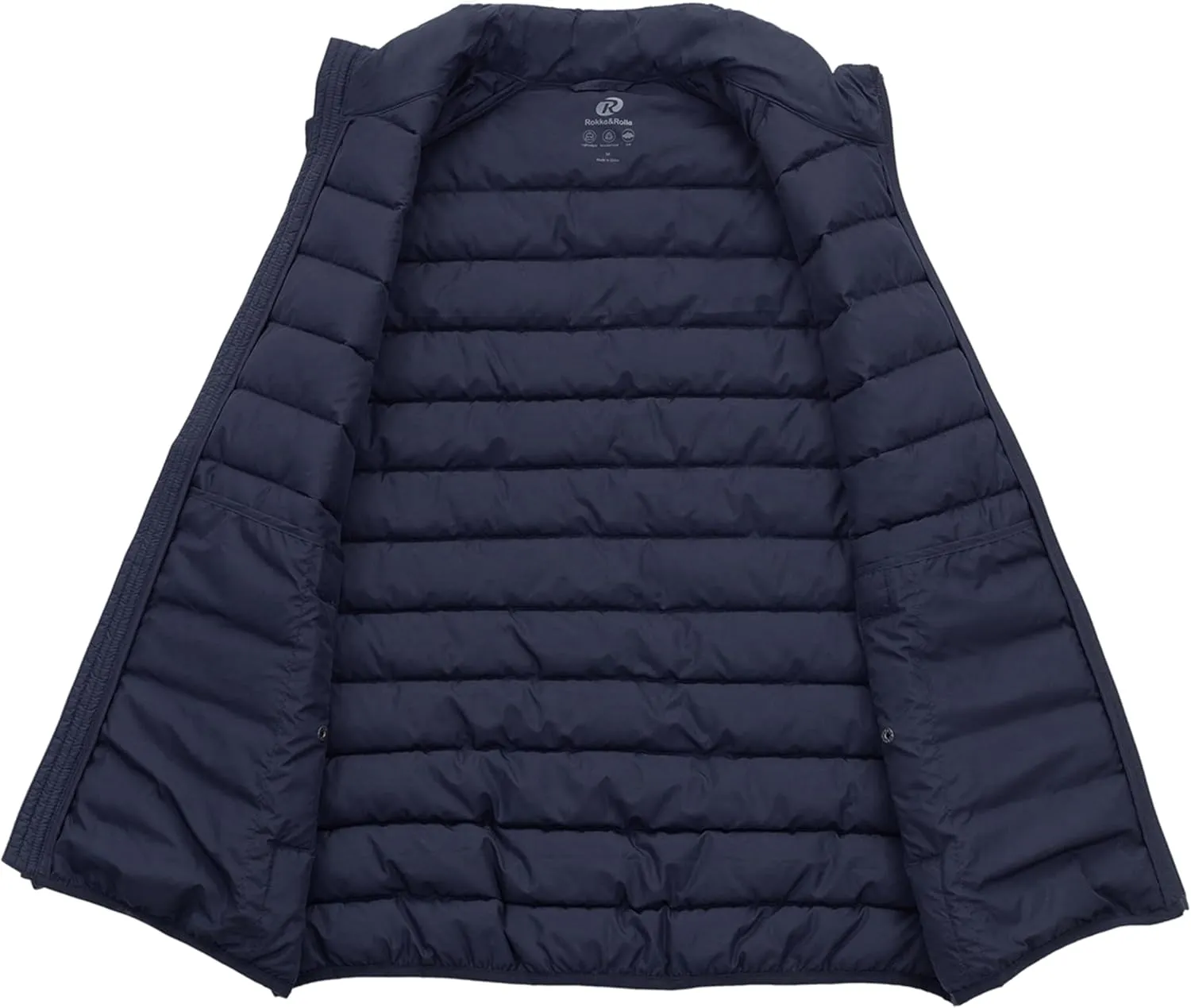 Rokka&Rolla Men's Lightweight Puffer Vest Sleeveless Winter Jacket