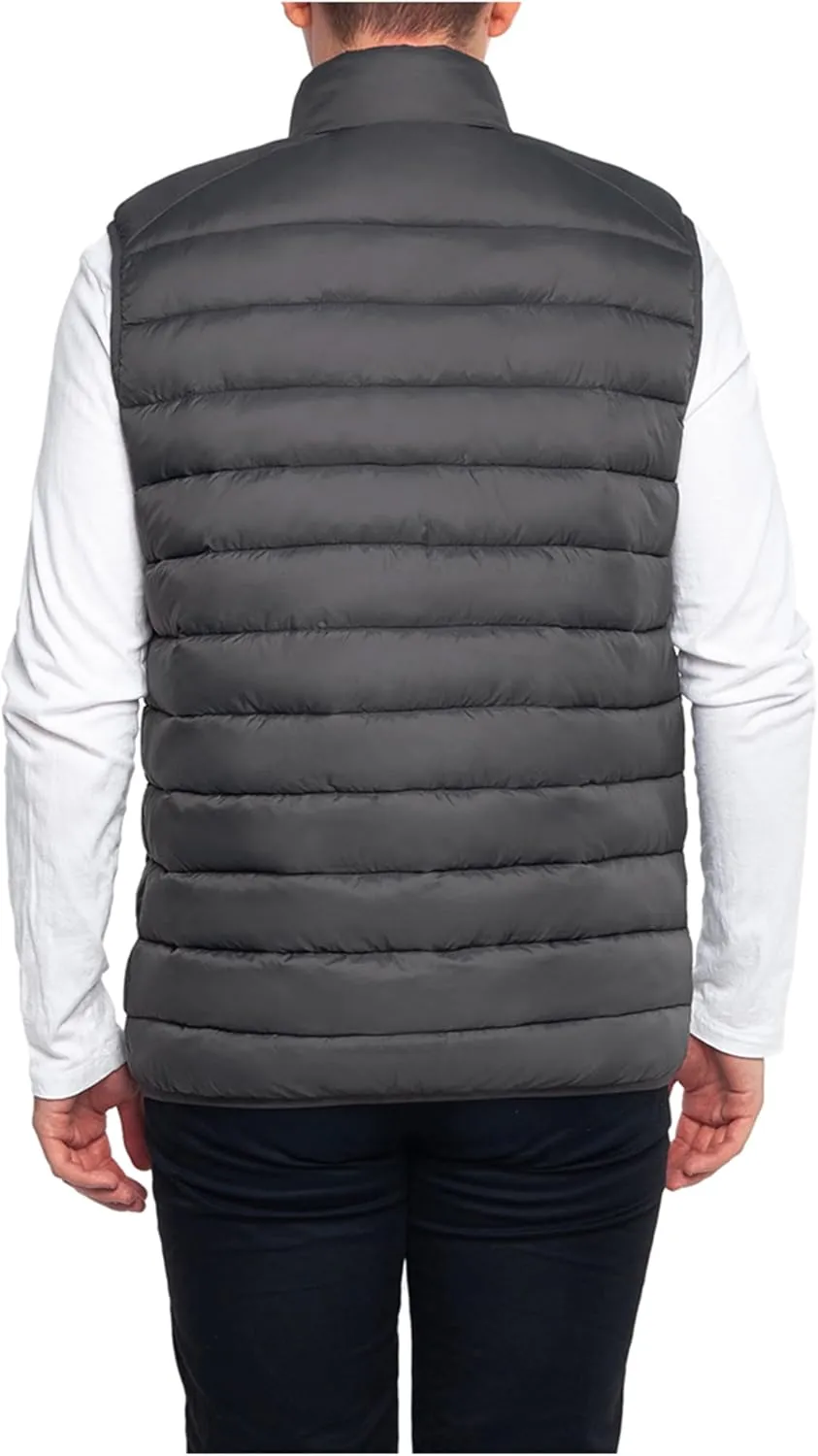 Rokka&Rolla Men's Lightweight Puffer Vest Sleeveless Winter Jacket