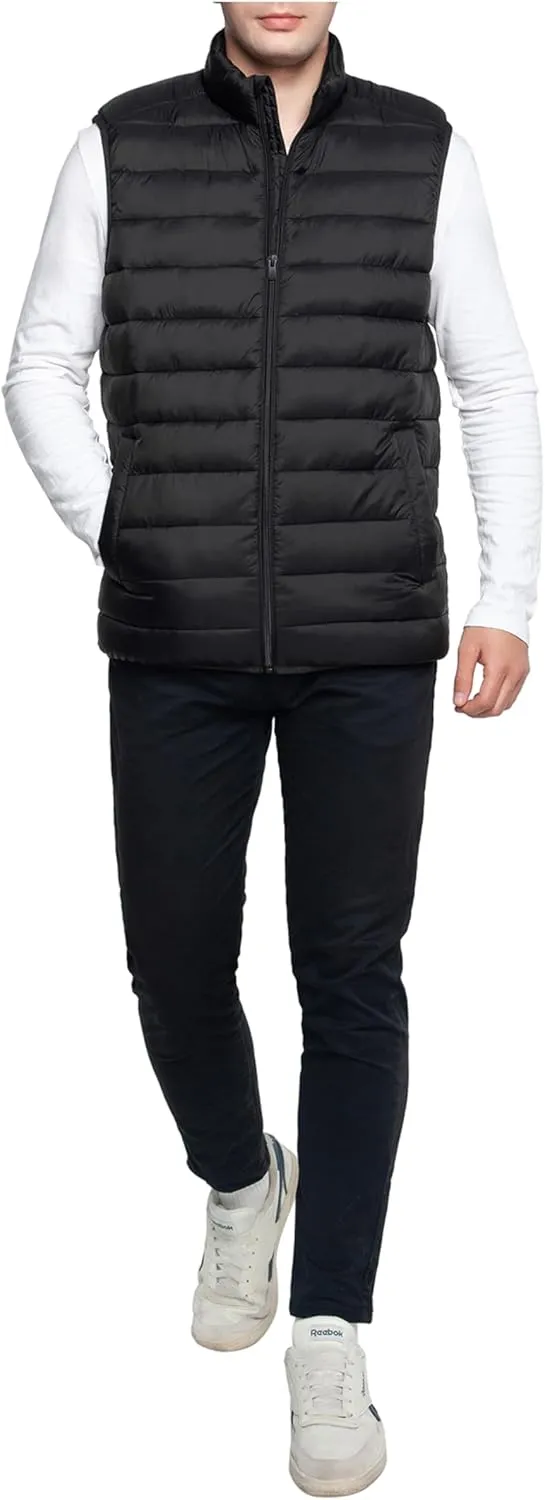 Rokka&Rolla Men's Lightweight Puffer Vest Sleeveless Winter Jacket