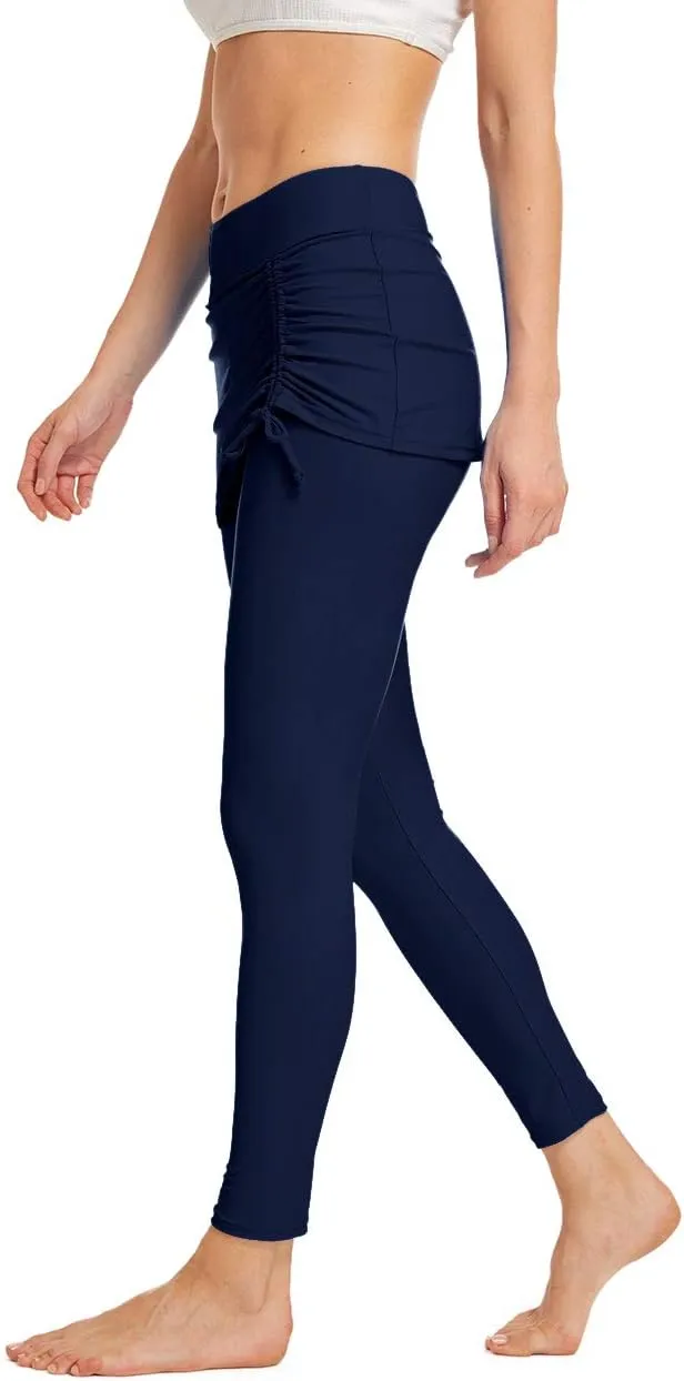 Seagoo Swim Skirt with Leggings Women UV Protection Skirted Swimming Leggings Pants