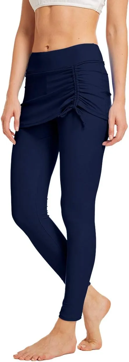 Seagoo Swim Skirt with Leggings Women UV Protection Skirted Swimming Leggings Pants