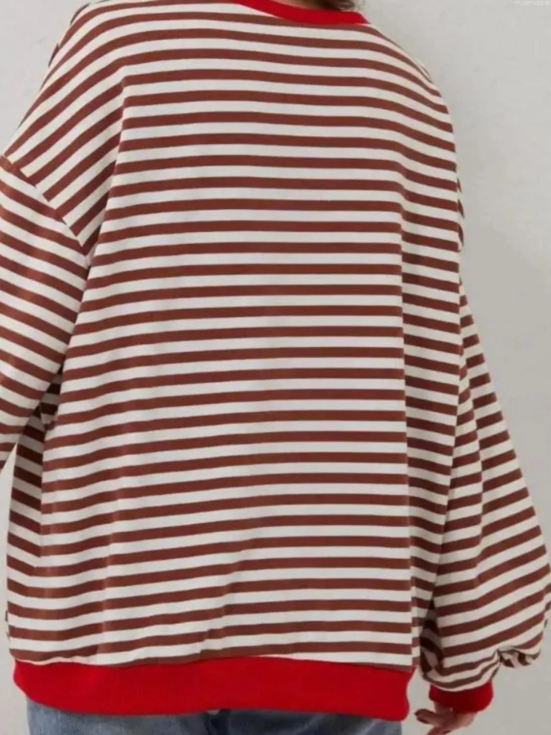 Stripe Boyfriend Long Sleeve Shirt