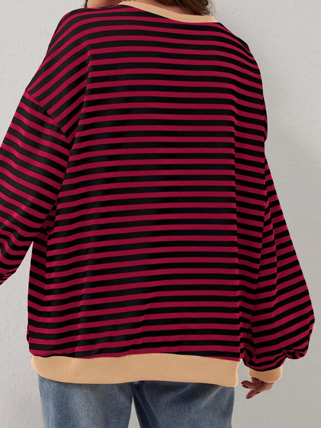 Stripe Boyfriend Long Sleeve Shirt