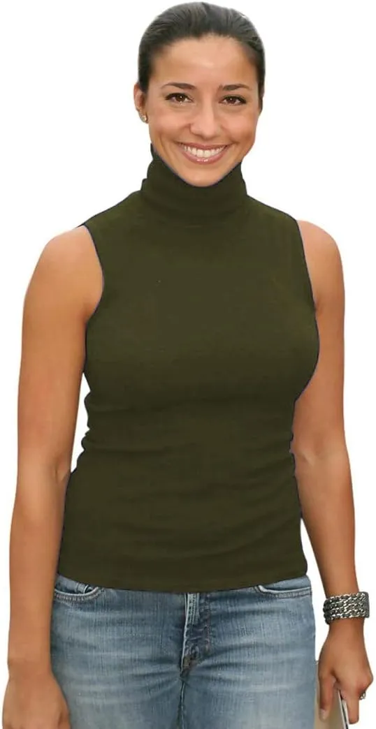 Sunfaynis Women's Soft Cotton Mock Turtleneck Shirt Baselayer Tops Underwear Shirt