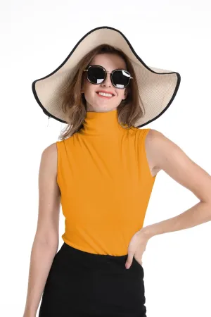 Sunfaynis Women's Soft Cotton Mock Turtleneck Shirt Baselayer Tops Underwear Shirt