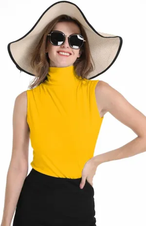 Sunfaynis Women's Soft Cotton Mock Turtleneck Shirt Baselayer Tops Underwear Shirt