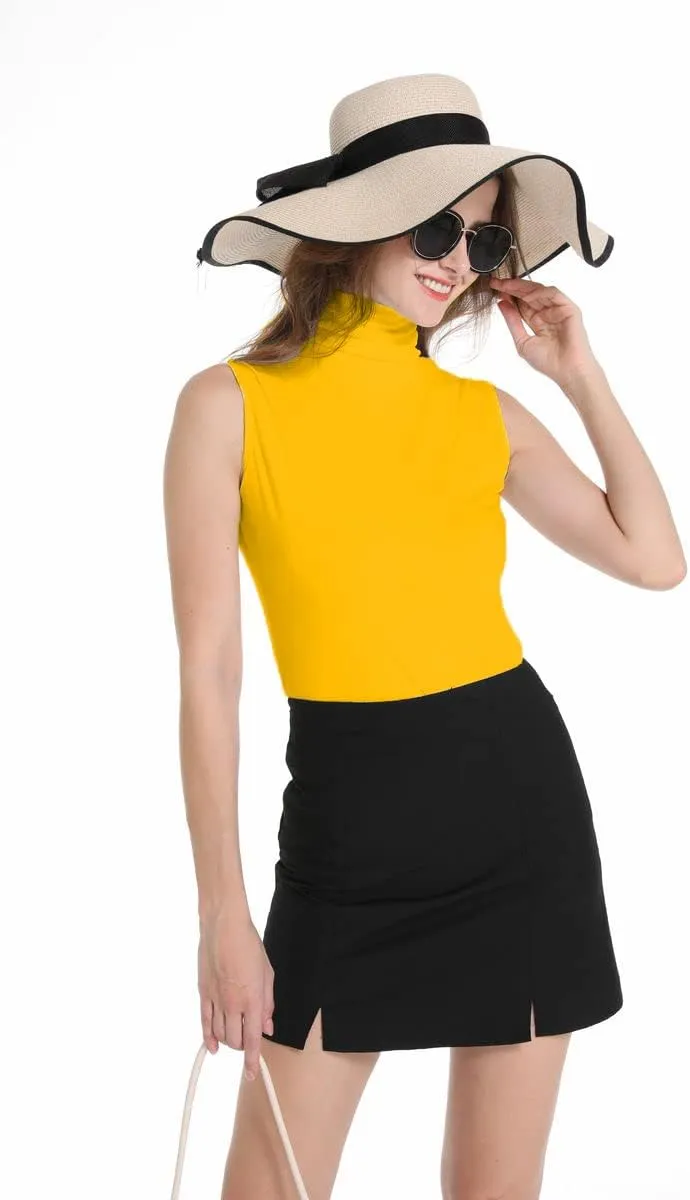 Sunfaynis Women's Soft Cotton Mock Turtleneck Shirt Baselayer Tops Underwear Shirt