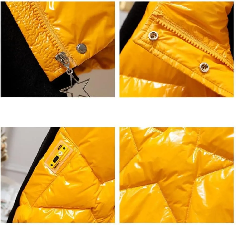 SWEPER Women'S Down Vest - Autumn Winter Women Stand Collar Down Vest Jacket Fashion Glossy Vest Woman Cotton Padded