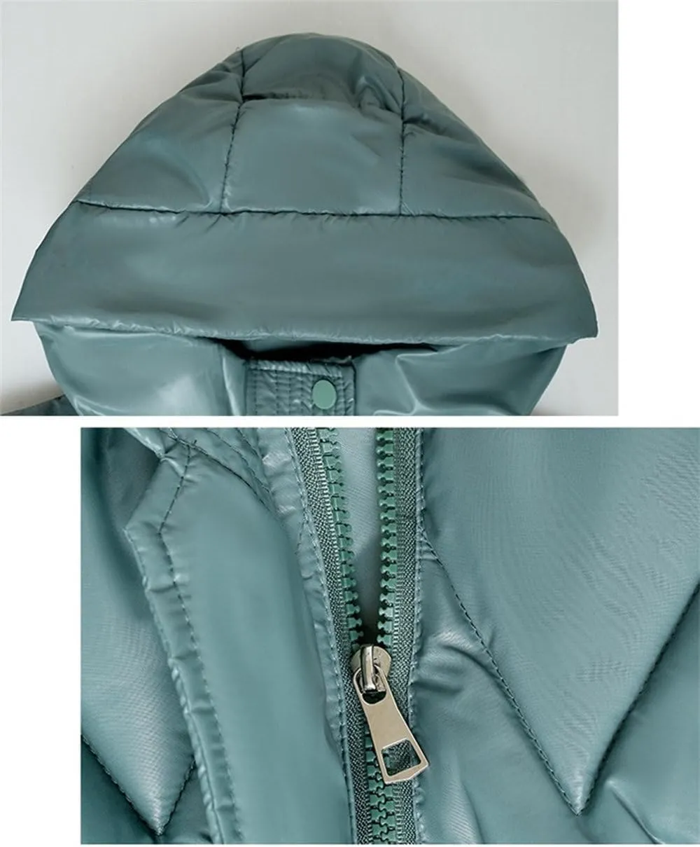 SWEPER Women'S Down Vest - Cotton Padded Jacket Waistcoat Glossy Down Coat Women Autumn Winter Loose Warm Sleeveless Jacket