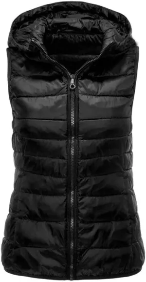 SWEPER Women'S Down Vest - Winter Womens Hooded Outerwear Sleeveless Hooded Jackets Cotton-Padded Warm Color Coat