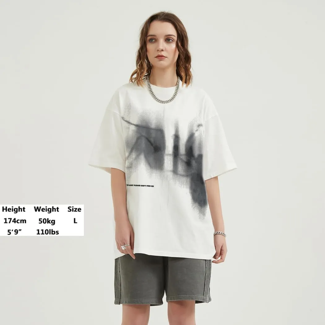 T-Shirt Streetwear Aesthetic Graphic Eyes Relaxed Tee Shirt Men Unisex