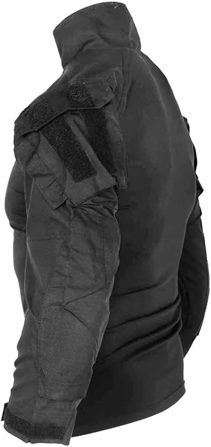 Tactical Shirt for Men G3 Camo Combat Shirt Long Sleeve BDU Military Shirt 1/4 Zip with Pockets