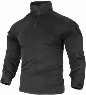 Tactical Shirt for Men G3 Camo Combat Shirt Long Sleeve BDU Military Shirt 1/4 Zip with Pockets