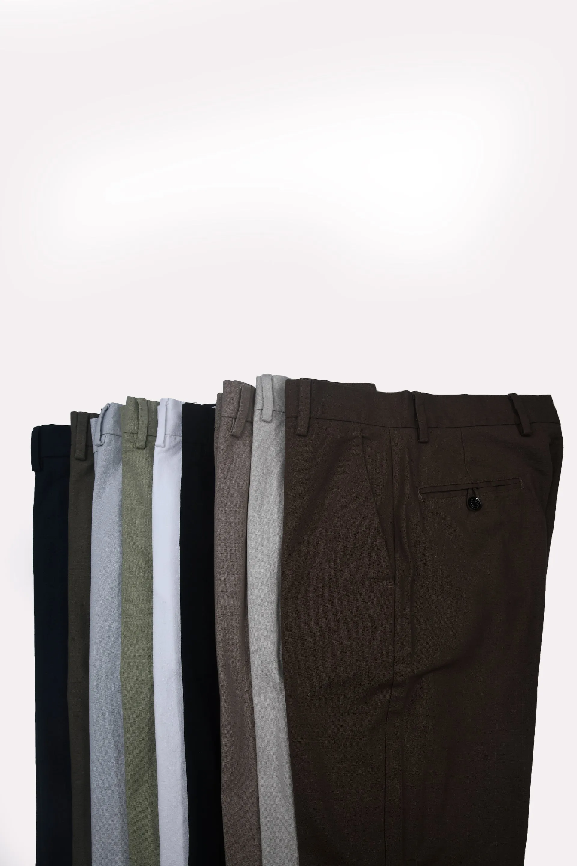TIMELESS COTTON CHINOS- LINEN FEELS IN LIGHT GREY