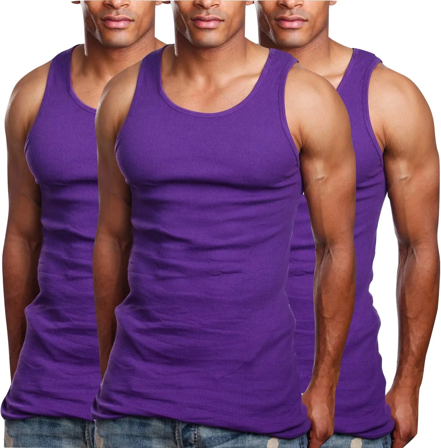 ToBeInStyle Mens Workout A-Shirt Long Muscle Shirt Tank Top