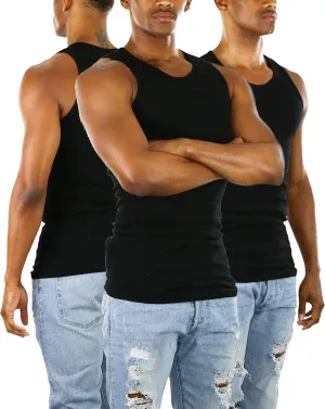 ToBeInStyle Mens Workout A-Shirt Long Muscle Shirt Tank Top