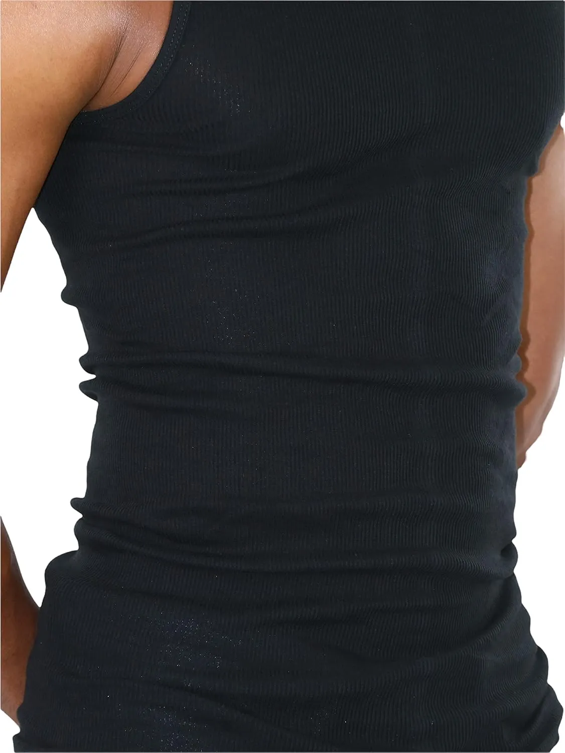 ToBeInStyle Mens Workout A-Shirt Long Muscle Shirt Tank Top