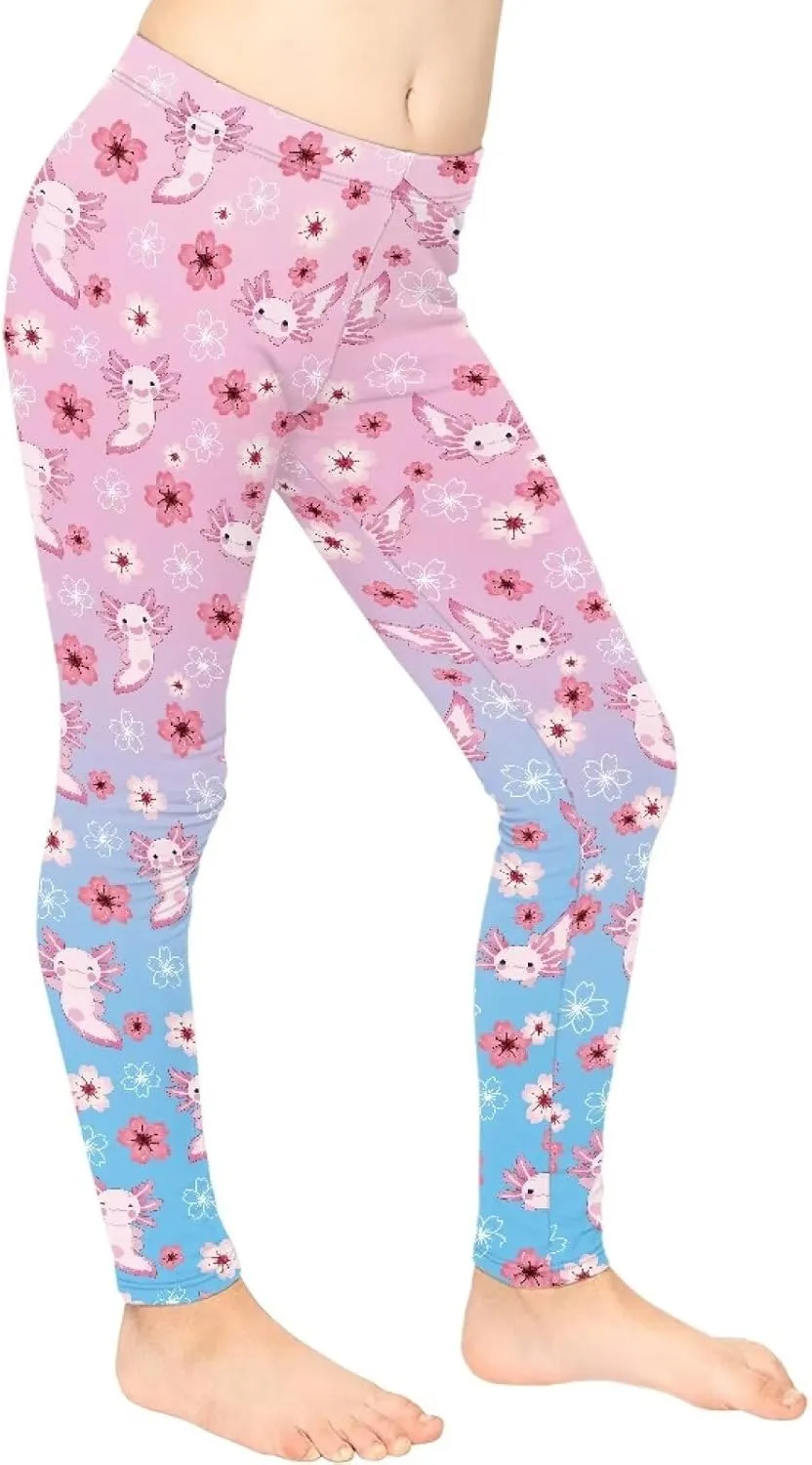 Toddler Girls Active Leggings Trousers Tummy Control Dance Yoga Leggings Tights
