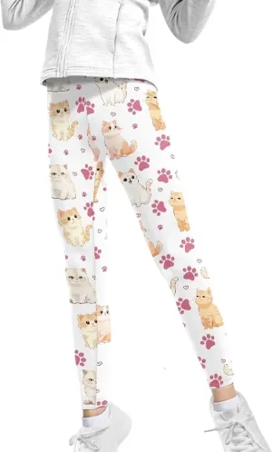 Toddler Girls Active Leggings Trousers Tummy Control Dance Yoga Leggings Tights