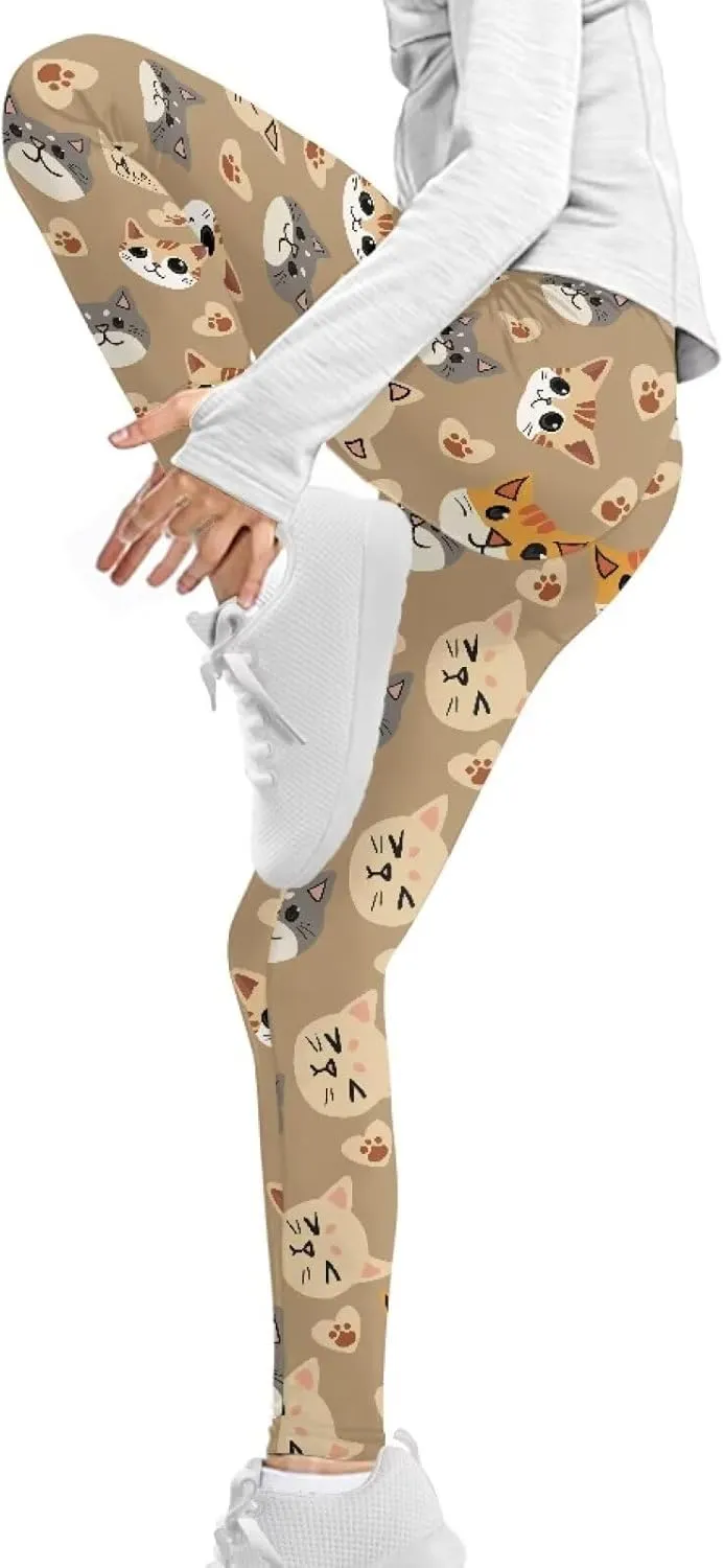 Toddler Girls Active Leggings Trousers Tummy Control Dance Yoga Leggings Tights