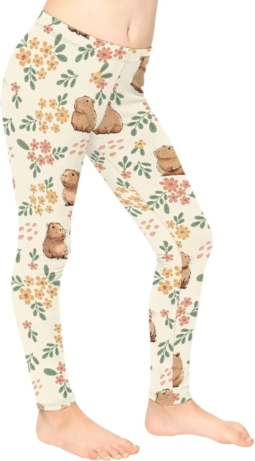 Toddler Girls Active Leggings Trousers Tummy Control Dance Yoga Leggings Tights