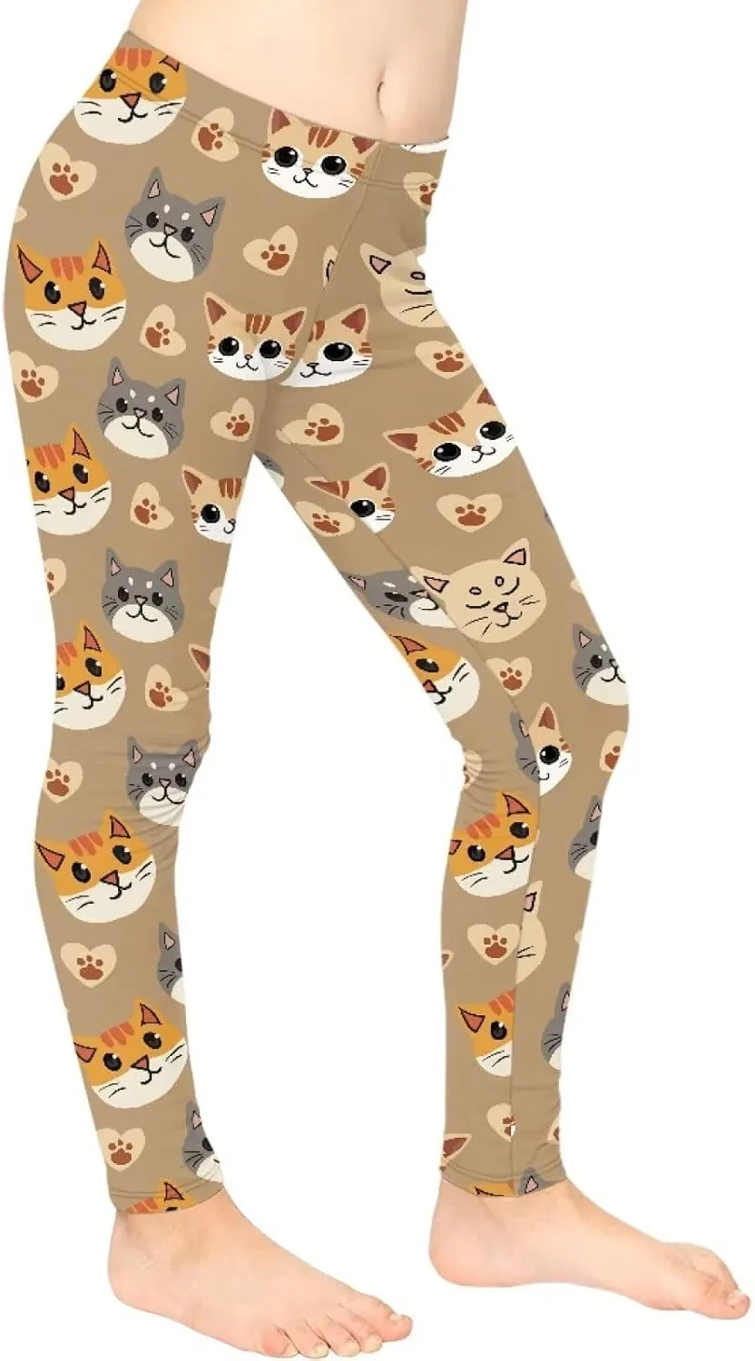 Toddler Girls Active Leggings Trousers Tummy Control Dance Yoga Leggings Tights
