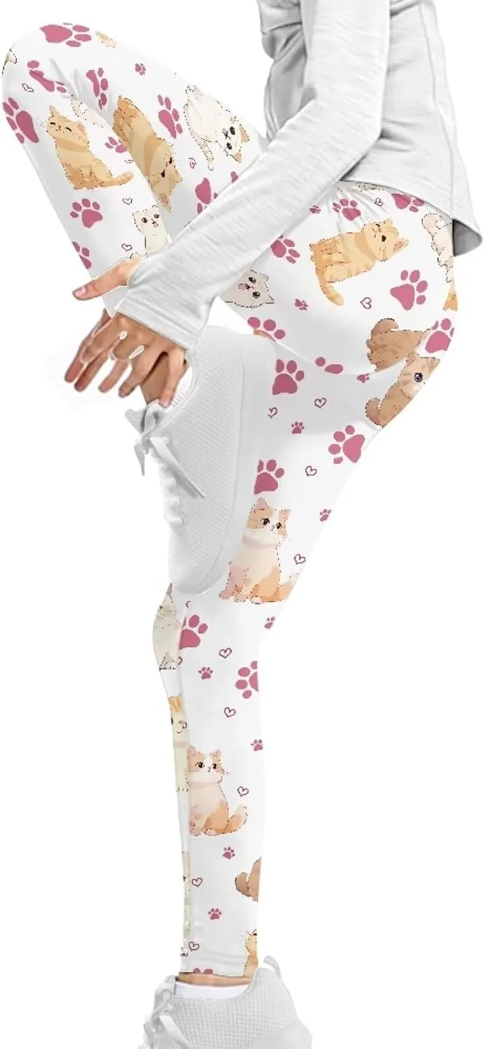 Toddler Girls Active Leggings Trousers Tummy Control Dance Yoga Leggings Tights