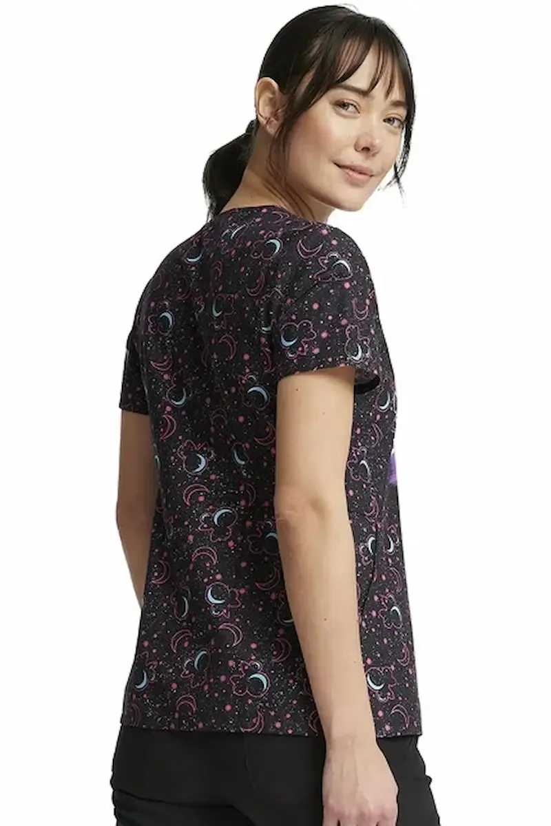 Tooniforms Women's V-Neck Print Scrub Top | My Bright Future
