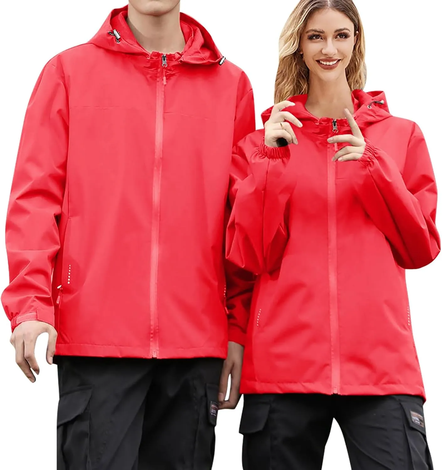 Trench Coat Women 2024 Fall Solid Lightweight Jackets Full Zip Puffer Jacket Long Sleeve Hooded Coats with Pockets