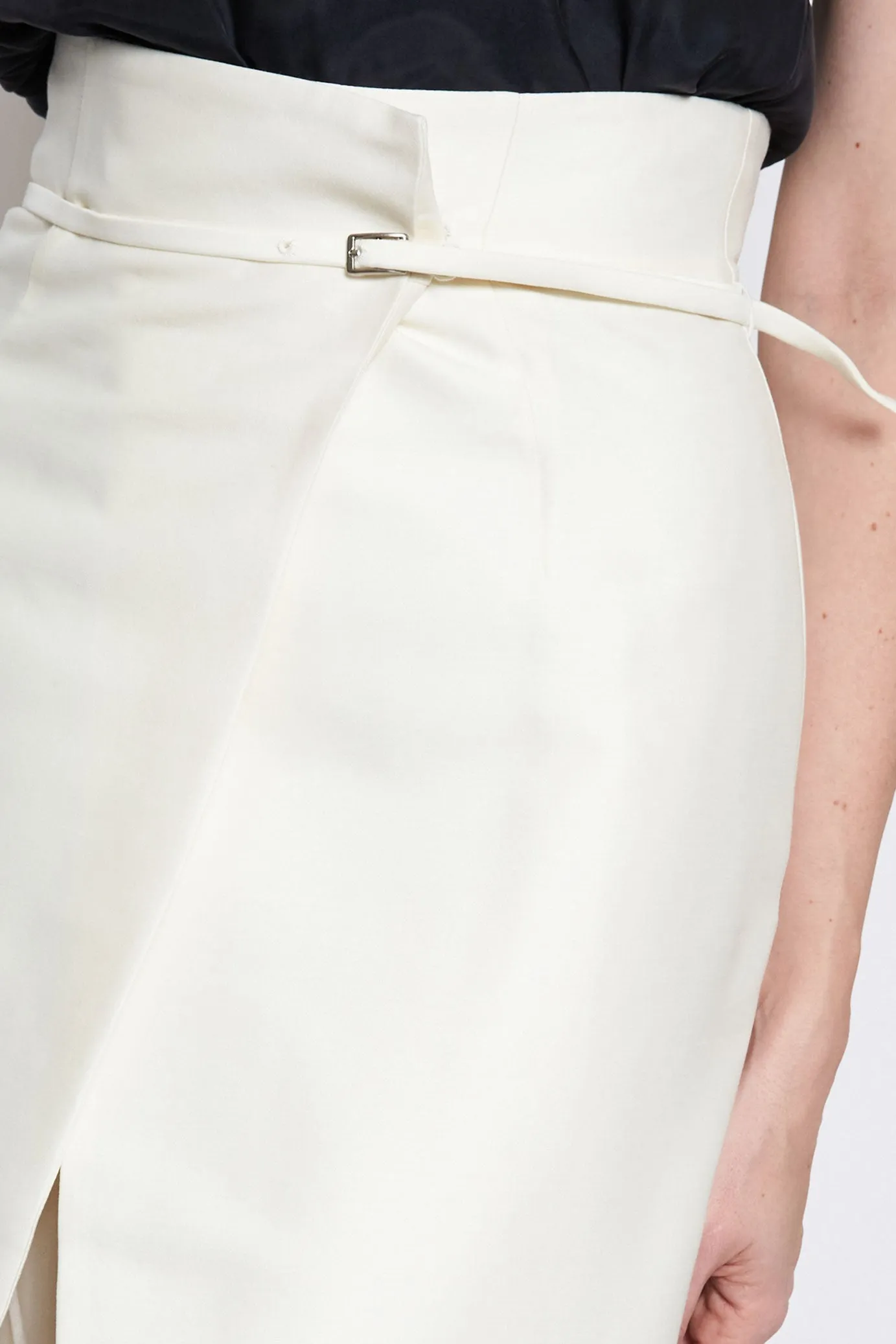 Tulip Wrap Midi Skirt