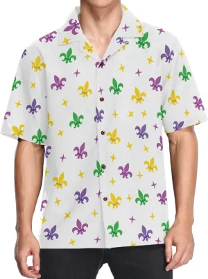 visesunny Mens Casual Button Down Short Sleeve Hawaiian Shirt Aloha Shirt