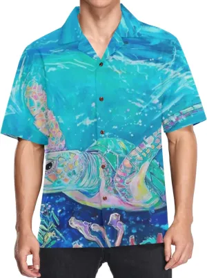 visesunny Mens Casual Button Down Short Sleeve Hawaiian Shirt Aloha Shirt