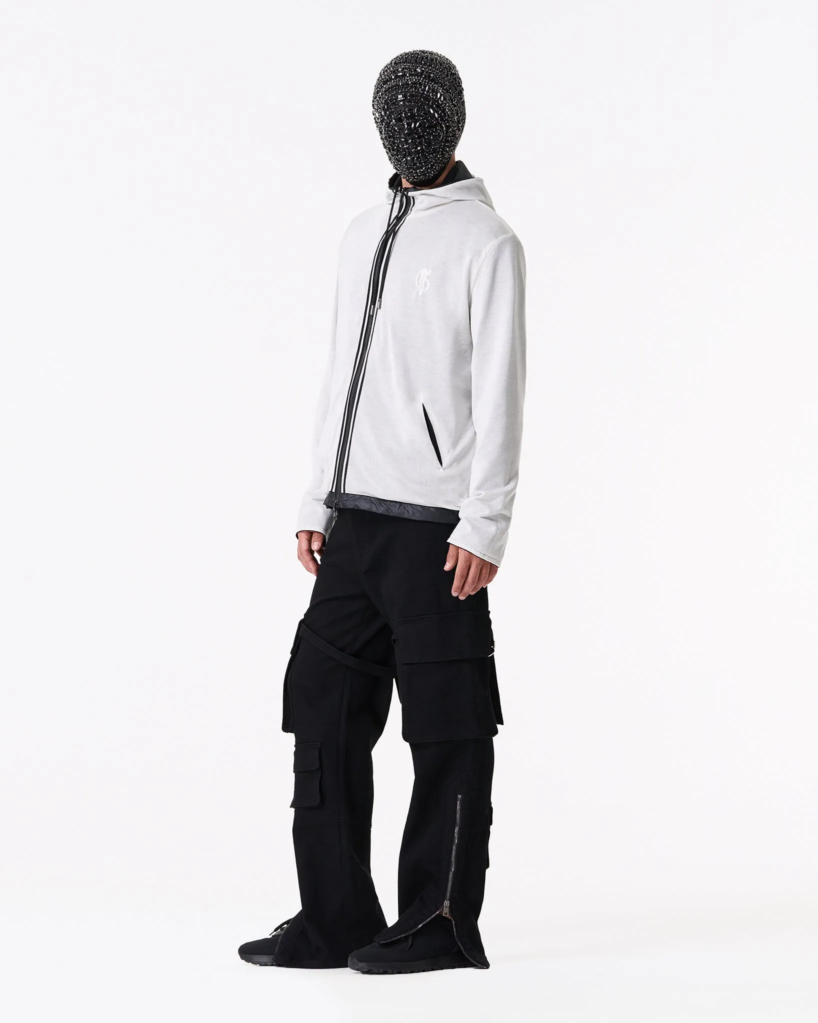 White reversible rain jacket