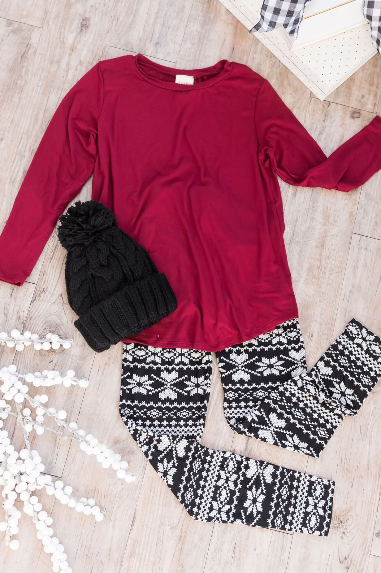 Winter Fair Isle Christmas Leggings