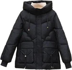 Women Down Cotton-Padded Jacket Bread Service Loose Warm Cotton Padded Coat Winter Parkas Korean Thick Outwear