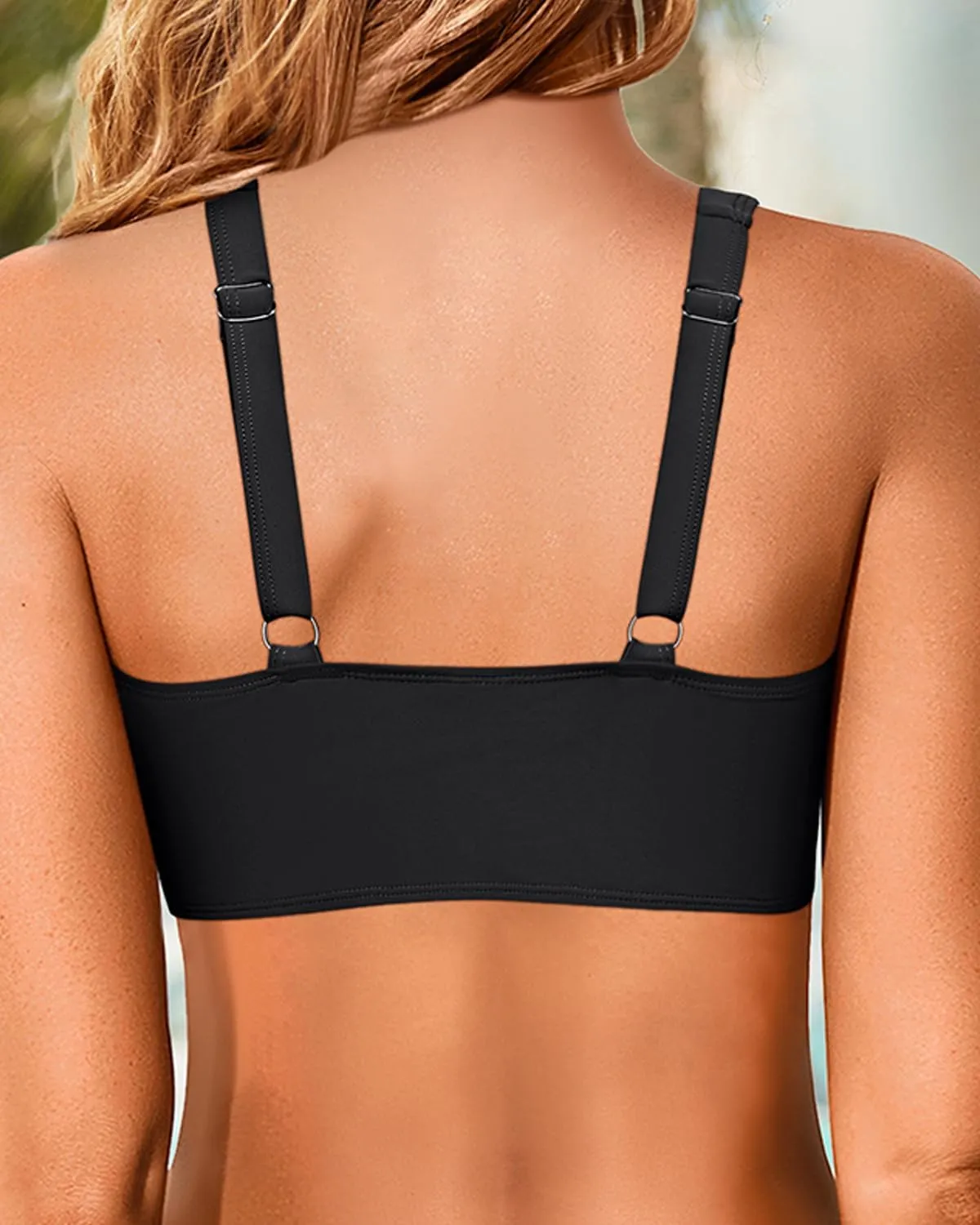 Women Underwire Bikini Top - Push Up Bathing Suit Top Large Bust Swim Top 2025 Swimsuit Top