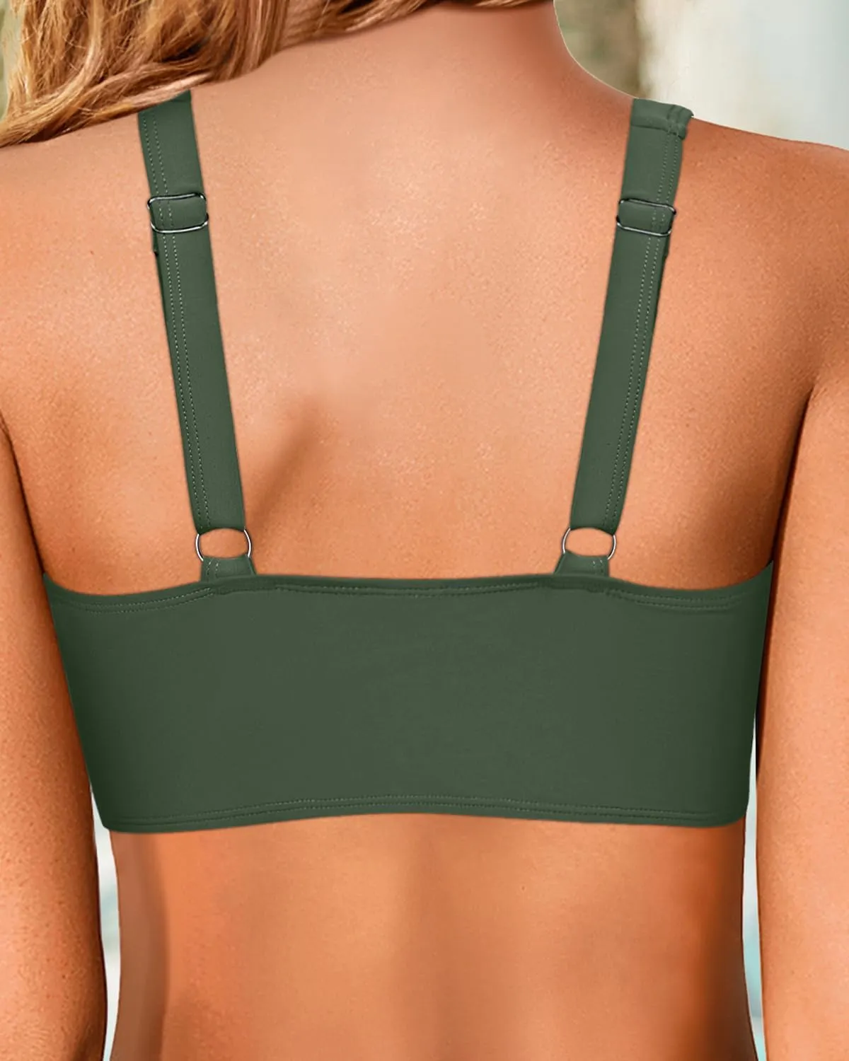 Women Underwire Bikini Top - Push Up Bathing Suit Top Large Bust Swim Top 2025 Swimsuit Top