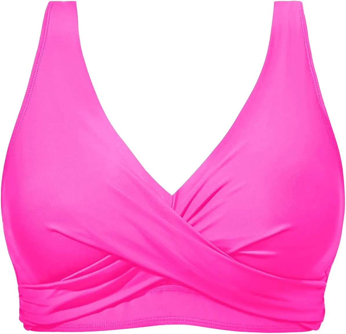Women Underwire Bikini Top - Push Up Bathing Suit Top Large Bust Swim Top 2025 Swimsuit Top
