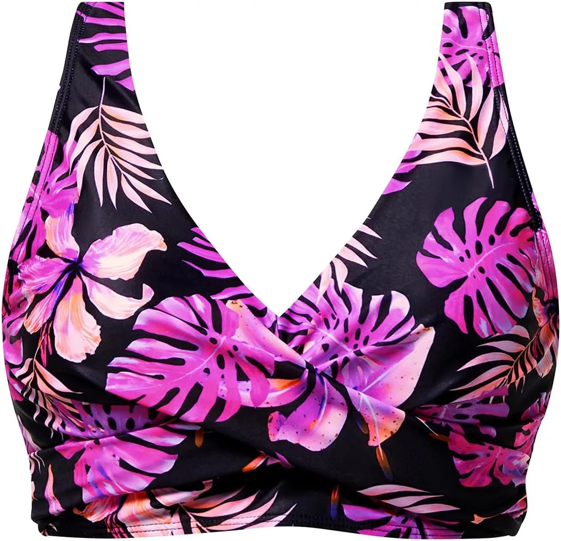 Women Underwire Bikini Top - Push Up Bathing Suit Top Large Bust Swim Top 2025 Swimsuit Top