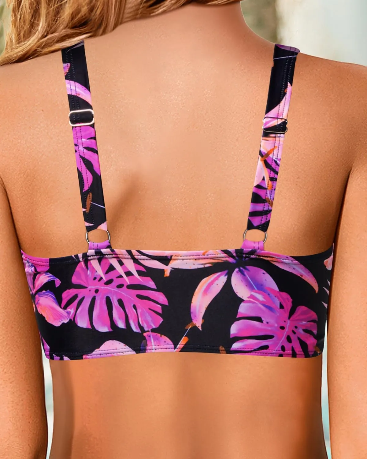 Women Underwire Bikini Top - Push Up Bathing Suit Top Large Bust Swim Top 2025 Swimsuit Top