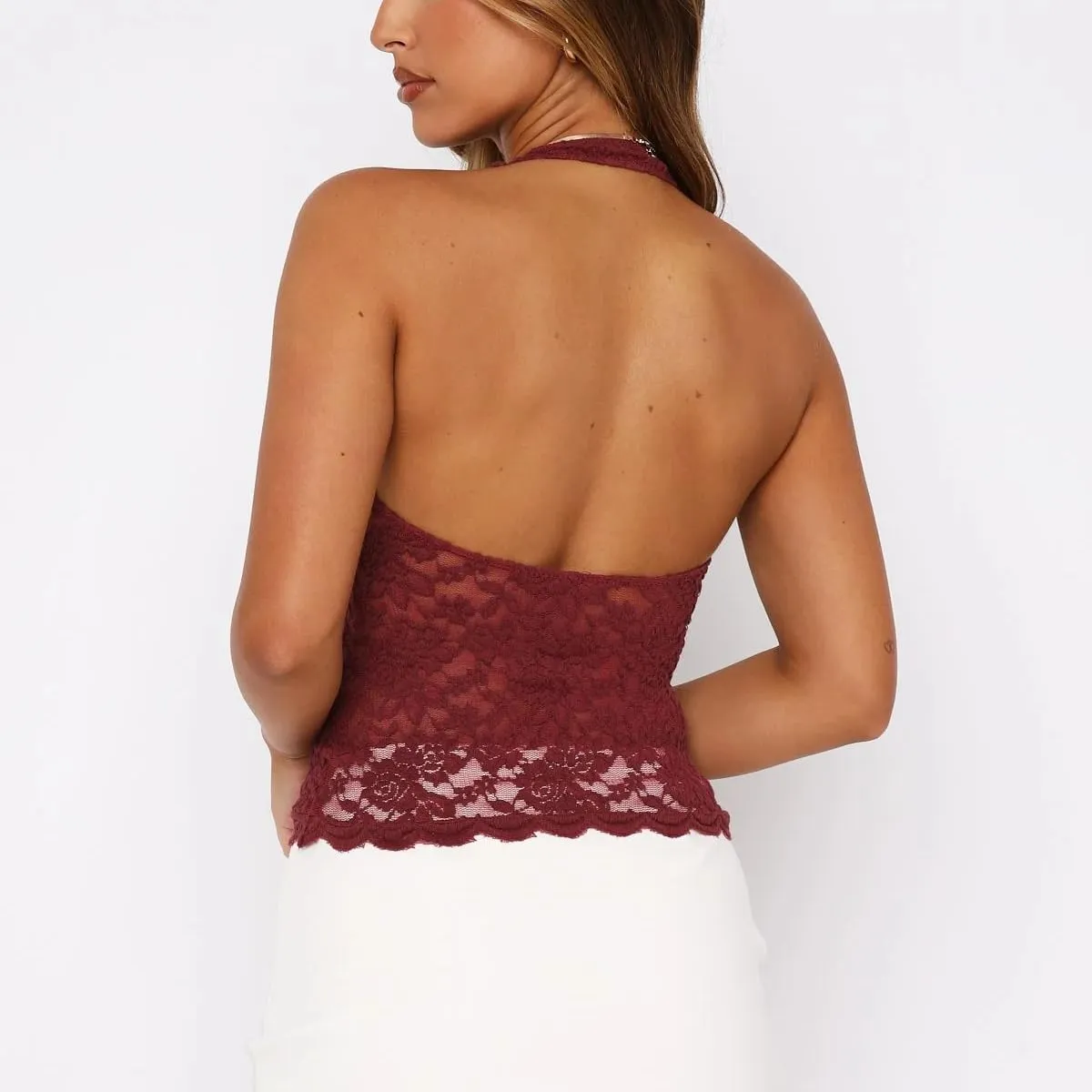 Women Y2k V Neck Cami Tank Top Lace Spaghetti Strap Cami Top See Through Sleeveless Top Sexy Going Out Camisole Top