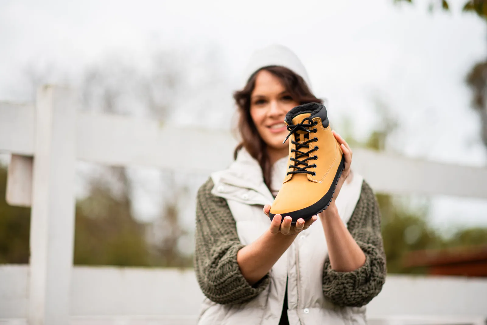 Women's Comfort winter boots Shuma Winter mustard nubuck