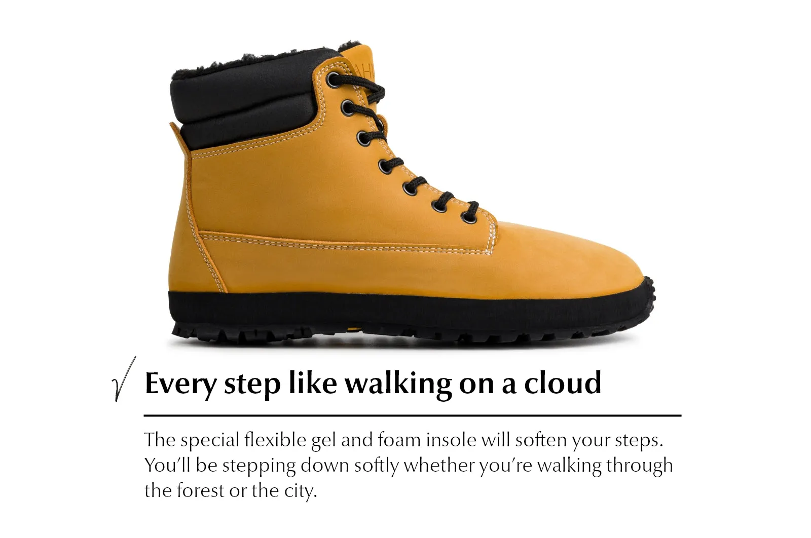 Women's Comfort winter boots Shuma Winter mustard nubuck