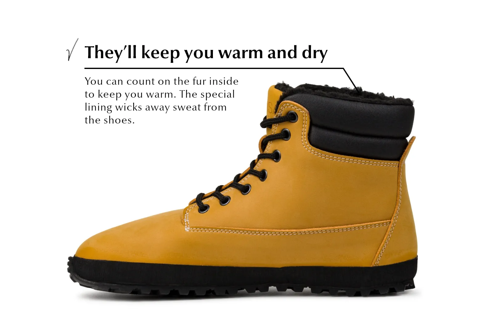 Women's Comfort winter boots Shuma Winter mustard nubuck