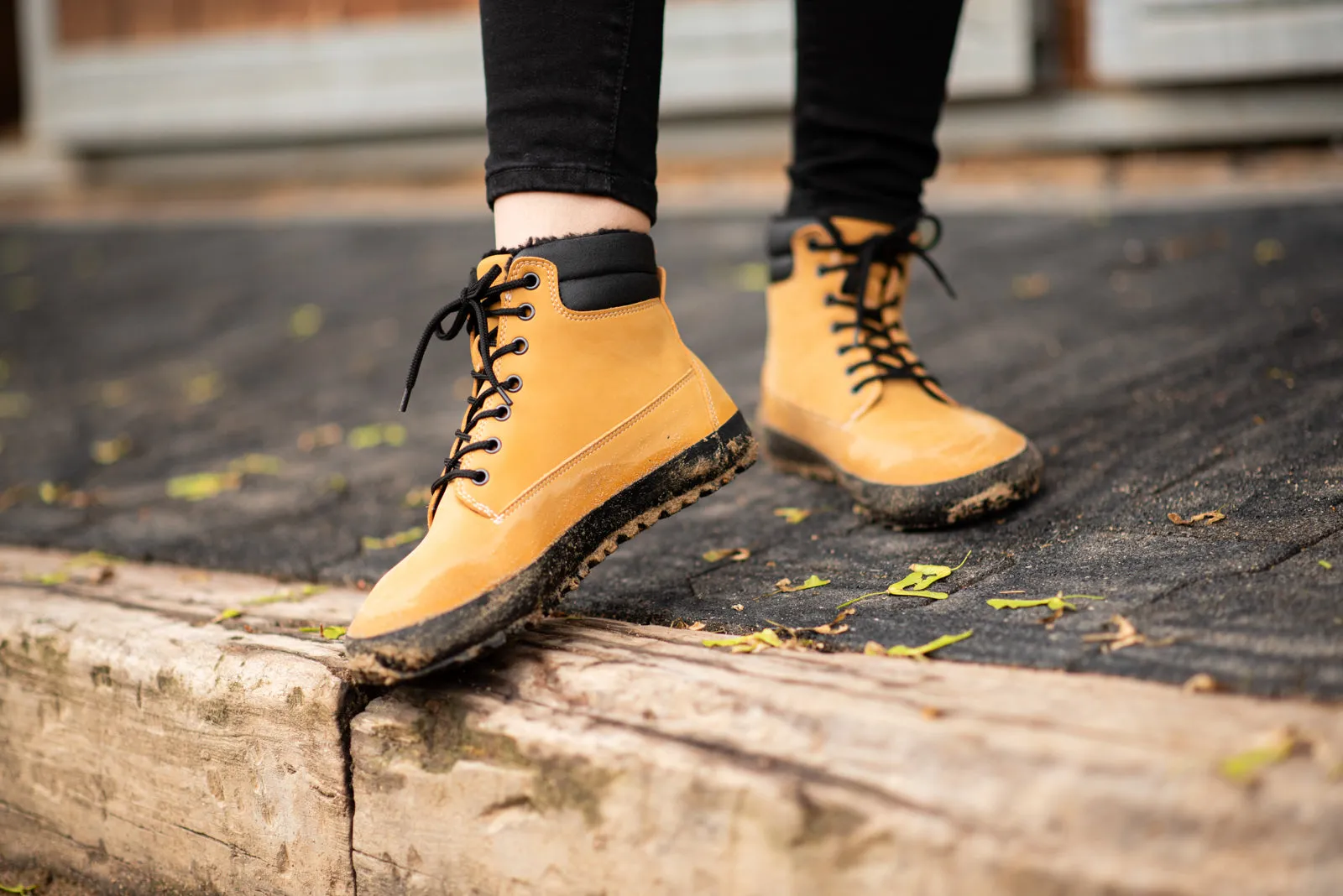 Women's Comfort winter boots Shuma Winter mustard nubuck