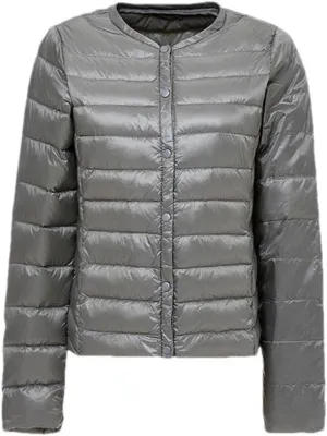 Women's Down Jacket Portable Thin Down Jacket Collarless Down Jacket Down Jacket Lightweight Jacket