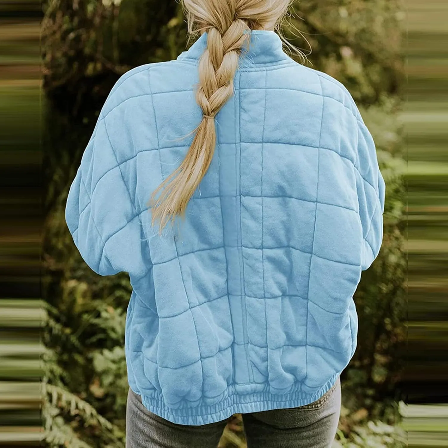 Womens Hooded Quilted Puffer Jacket Jacket Pocket Cotton Loose Jacket Winter Puffer Jacket Puffer Jacket Women